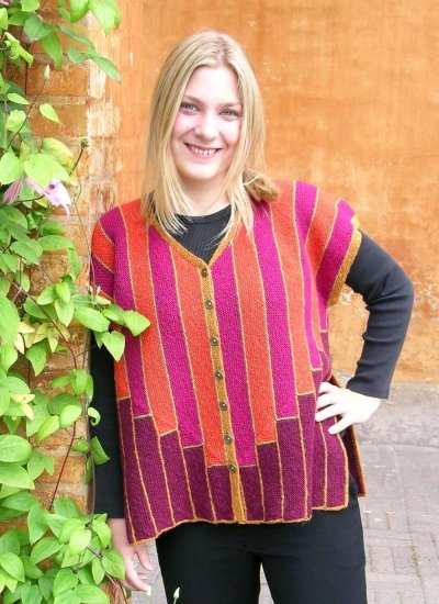 Harrisville Designs Vivian Hoxboro Trip Trap Vest Colorway 20