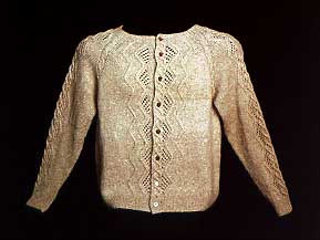 Harrisville Designs Diamond & Lace Aran Cardigan Knit Pattern (P703)