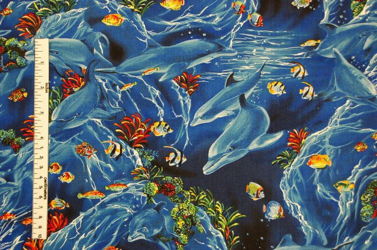 Hoffman Fabrics Print - In Paradise B401 Royal