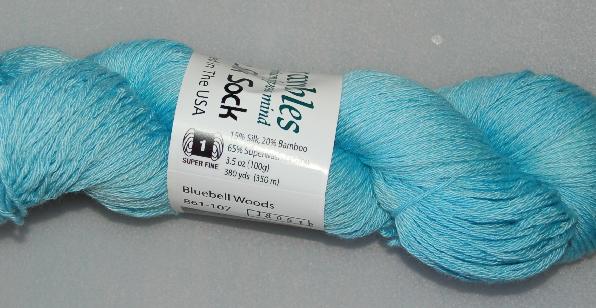 Ivy Brambles Bamboo Silk Sock Yarn 107 Bluebell Woods