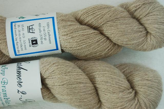 Ivy Brambles Cashmere 2-Ply Yarn - 04 Natural Tan