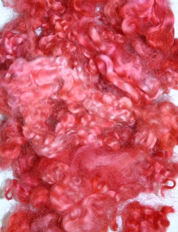 Ivy Brambles Border Leicester Curly Locks 1oz bag - #702 Red