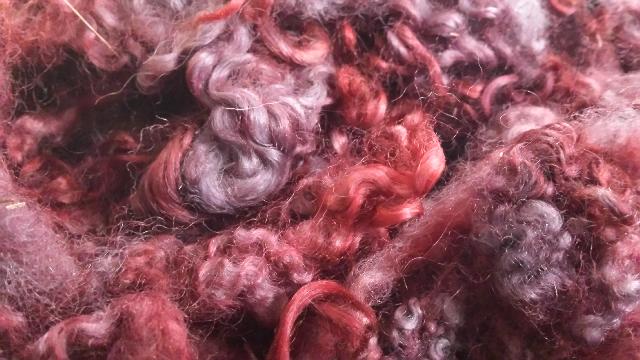 Ivy Brambles Border Leicester Curly Locks 1oz bag - #727 Berries Ivy Brambles Border Leicester Curly Locks 1oz bag - #727 Berries