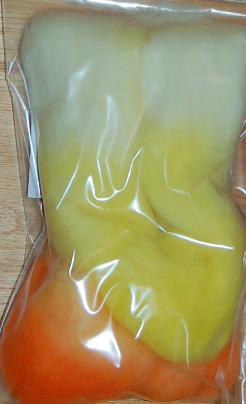 Ivy Brambles Hand Dyed Felting Roving #037 Oran...