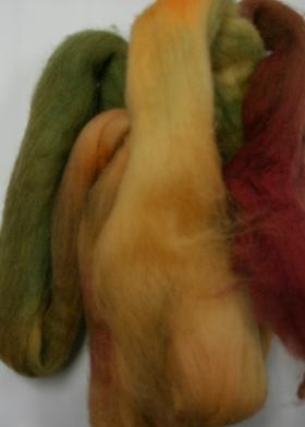 Ivy Brambles Hand Dyed Felting Roving #053 Tumb...