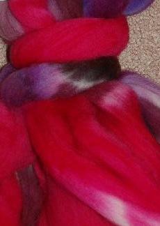 Ivy Brambles Hand Dyed Felting Roving #303 Dark Nebula