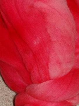 Ivy Brambles Hand Dyed Felting Roving #304 Simply Red