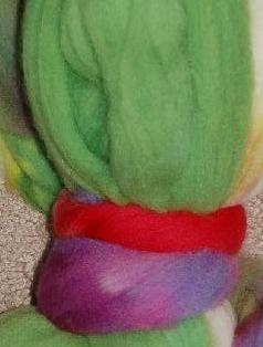 Ivy Brambles Hand Dyed Felting Roving #305 Early Crocus