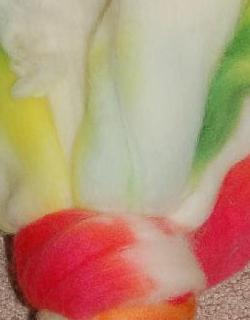Ivy Brambles Hand Dyed Felting Roving #307 Impatiens