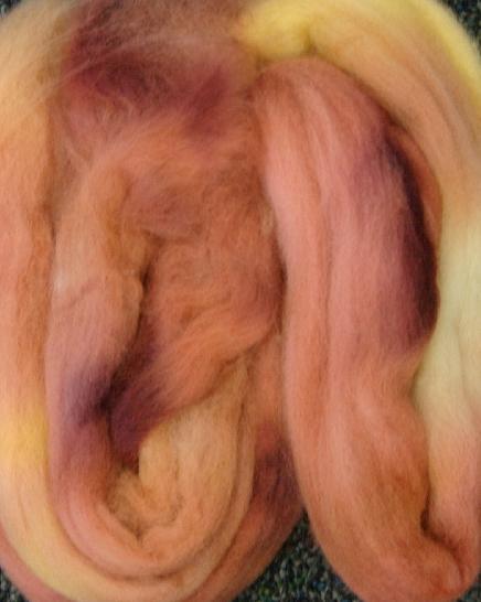 Ivy Brambles Hand Dyed Felting Roving #309 Golden Sands