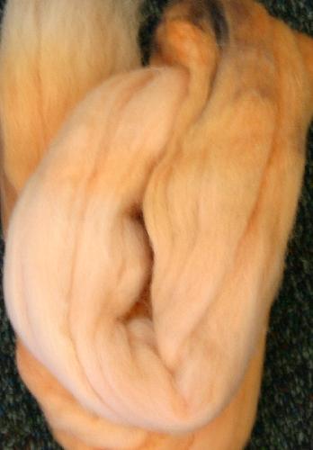 Ivy Brambles Hand Dyed Felting Roving #310 Just Peachy