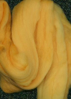 Ivy Brambles Hand Dyed Felting Roving #317 Canteloupe