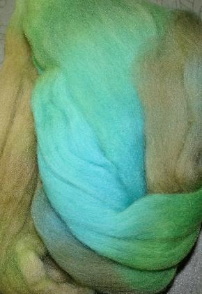 Ivy Brambles Hand Dyed Felting Roving #321 Aquatic