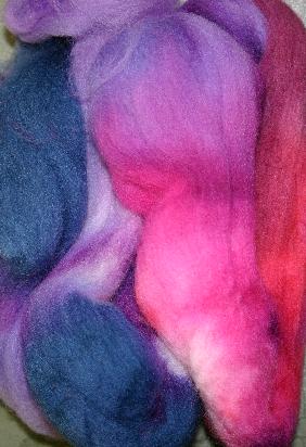 Ivy Brambles Hand Dyed Felting Roving #322 Madness