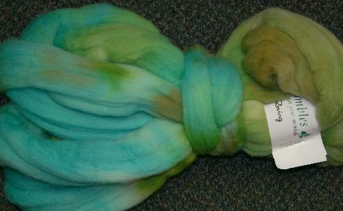 Ivy Brambles Merino 4oz Roving - Aquatic