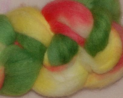 Ivy Brambles Blue Faced Leicester 4oz Roving - Celosia