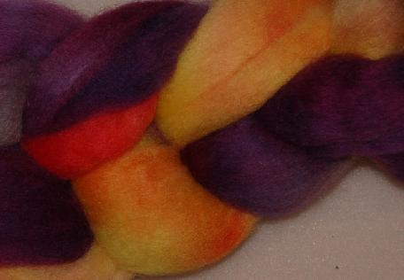 Ivy Brambles Blue Faced Leicester 4oz Roving - Wildflowers