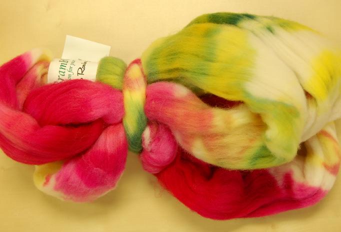 Ivy Brambles Merino 4oz Roving - Celosia