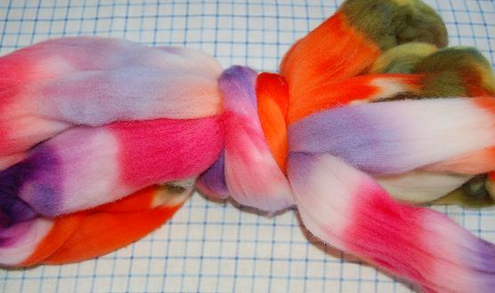 Ivy Brambles Merino 4oz Roving - Flower Garden