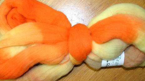 Ivy Brambles Merino 4oz Roving - Sunflower