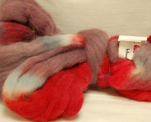 Ivy Brambles 100% Pure Wool Merino Blend 4oz Roving - Train Wreck