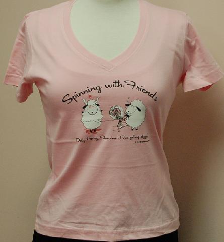 Spinning With Friends� - Womens    Small V Neck...
