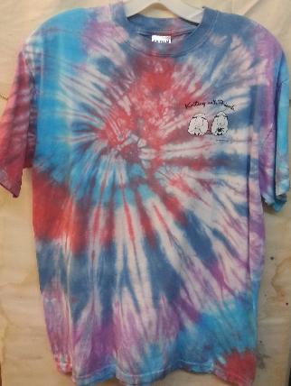 KWF Tie-Dyed Medium T Shirt - Sheep Design in Fairground KWF Tie-Dyed Medium T Shirt - Sheep Design in Fairground