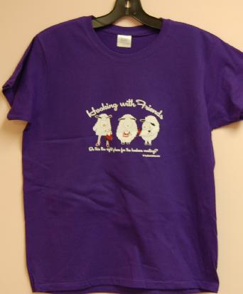 Hooking With Friends    Small T-Shirt - Hooker Design in Deep Purple