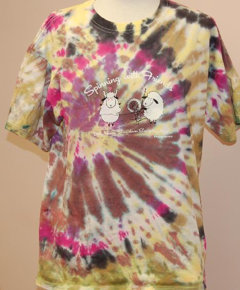 KWF Tie-Dyed  Large T Shirt - Dizzy Design in Festival