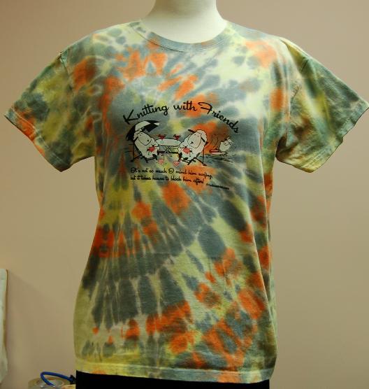 KWF Tie-Dyed    Small T Shirt - Surfer Design i...