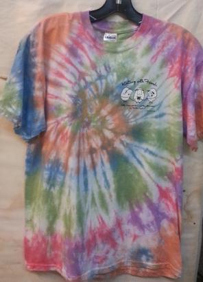 Womens Tie-Dyed 3X-Large T Shirt - Knit 2 Together Design in Florida Womens Tie-Dyed 3X-Large T Shirt - Knit 2 Together Design in Florida