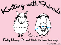 Knitting with Friends Crew Neck T Shirts - Knit New Baby Design