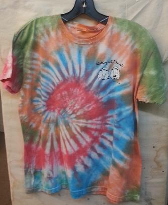 KWF Tie-Dyed Large T Shirt - Sheep Design in Florida (ladies cut) KWF Tie-Dyed Large T Shirt - Sheep Design in Florida (ladies cut)