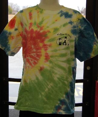 Knitting With Friends Tie-Dyed T-Shirt (Color and design vary) by KWF