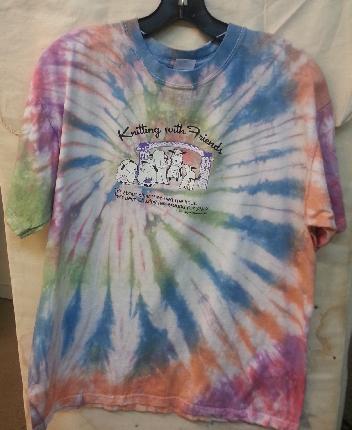 KWF Tie-Dyed Large T Shirt - Wedding Design in Dynamo KWF Tie-Dyed Large T Shirt - Wedding Design in Dynamo