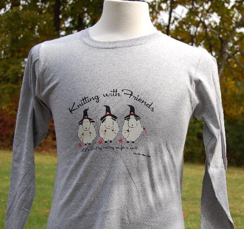 Knitting With Friends� Womens  X-Large Long Sle...