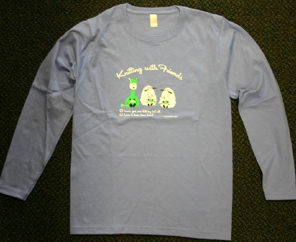 Knitting With Friends Womens  X-Large Long Sleeve T-Shirt - Baa Baa Baa Design in Purple