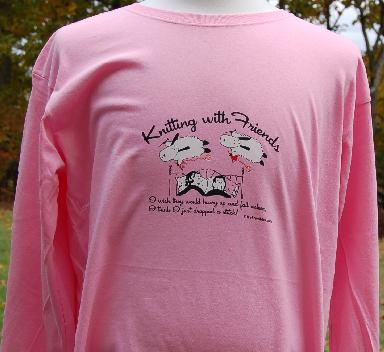 Knitting With Friends� Womens  X-Large Long Sle...