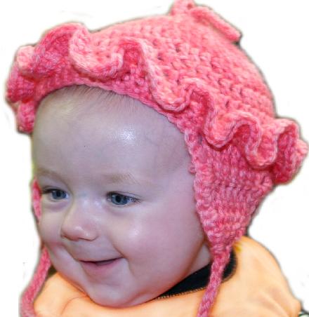 Crochet Ruffled Baby Hat Pattern 42 | dyoursales