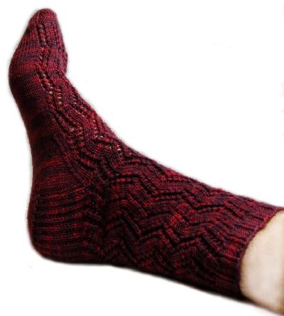 Ivy Brambles Ladder Lace Sock Pattern