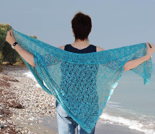 Oceans Edge Pure Silk Shawl Kit