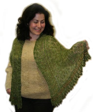 Ivy Brambles Woodland Path Lace Scarf Pattern