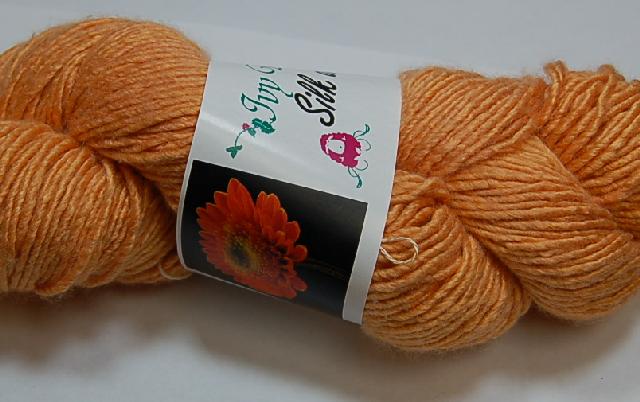 Ivy Brambles Silk and Wool Worsted Yarn #108 Dayglow