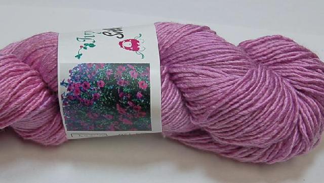Ivy Brambles Silk and Wool Worsted Yarn #120 Petunias