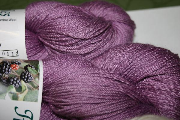 Ivy Brambles Silk and Wool Worsted Wild Blackbe...