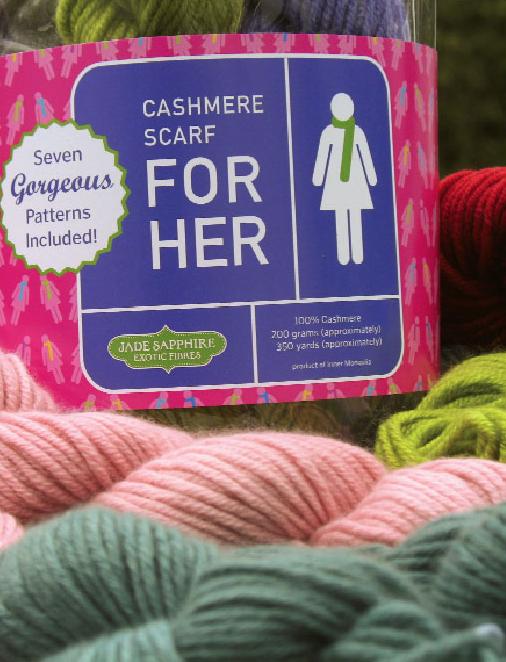 Jade Sapphire Cashmere Scarf for Her Kit - Siren