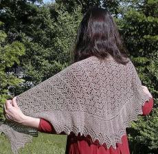 Jade Sapphire Driftwood Victorian Shoulder Shawl Pattern