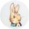 #21076 Peter Rabbit Button from JHB Buttons