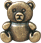 #90686 Antique Brass 3/4 inch Papa Bear Button from JHB Buttons