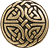 #91162 Eternal Knot 5/8 inch Antique Brass Button from JHB Buttons